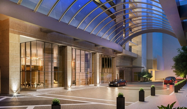 Drop-off and arrival area