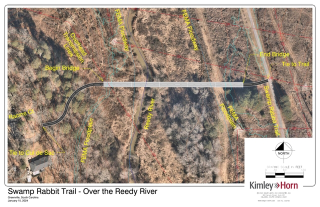 Reedy River bridge concept plan