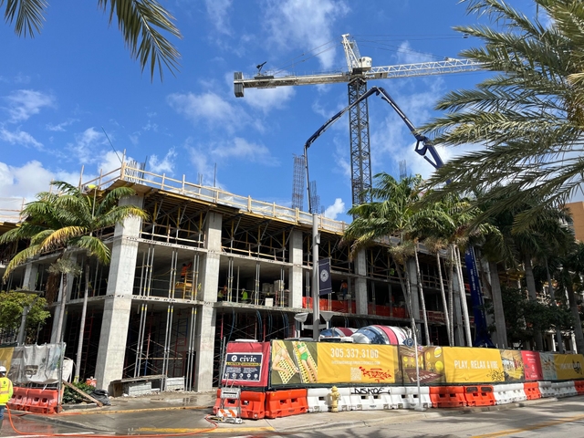 Vertical construction progress