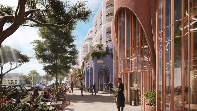 Future view along Sunset Drive