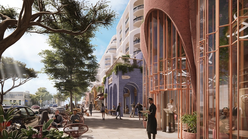 Future view along Sunset Drive